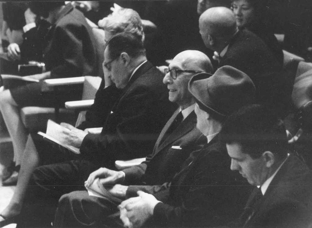 Antoni Słonimski in the audience on 19 September 1966, photo by Andrzej Zborski