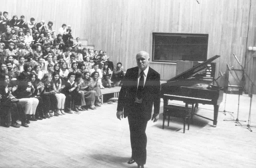 Sviatoslav Richter during the concert on 20 September 1980, photo by Jan Hausbrandt