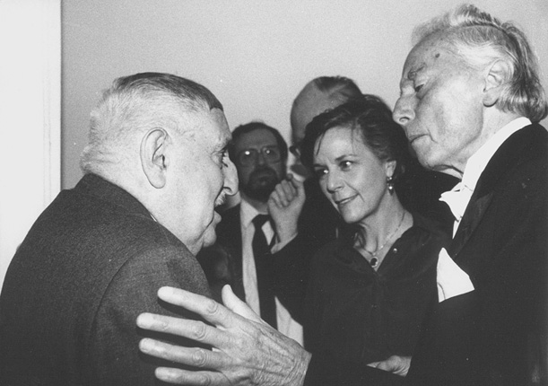 Jerzy Waldorff, Camilla and Andrzej Panufnik (1990), photo by Włodzimierz Echeński