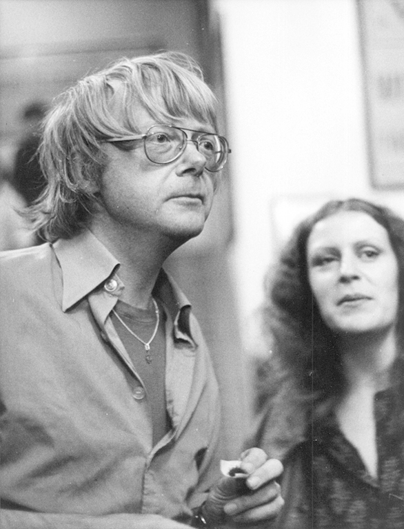 Louis Andriessen z nieodłącznym skrętem przed koncertem 20 września 1977, fot. Jan Hausbrandt