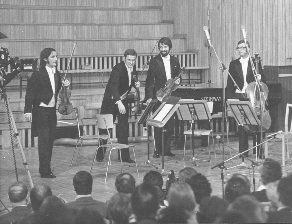 Kwartet Wilanowski podczas koncertu 19 września 1977, fot. Jan Hausbrandt