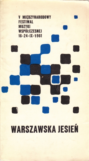 5th IFCM 'Warsaw Autumn', 16-24.IX.1961, cover design Waldemar Świerzy