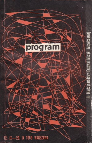 3rd IFCM 'Warsaw Autumn', 12.IX - 20.X.1959, cover design Liliana Baczewska