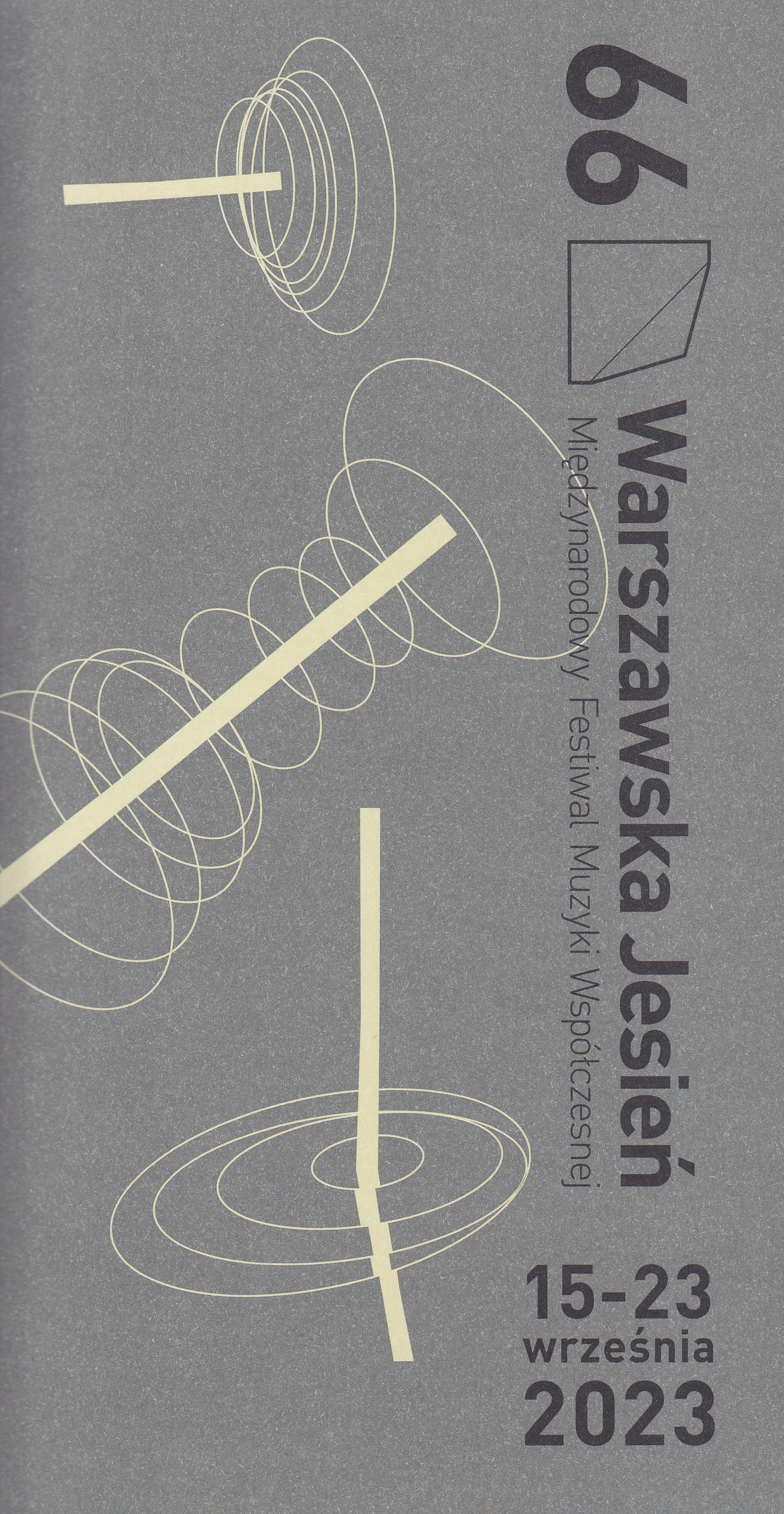 66th IFCM 'Warsaw Autumn', 15-23.IX.2023, cover design Adam Dudek