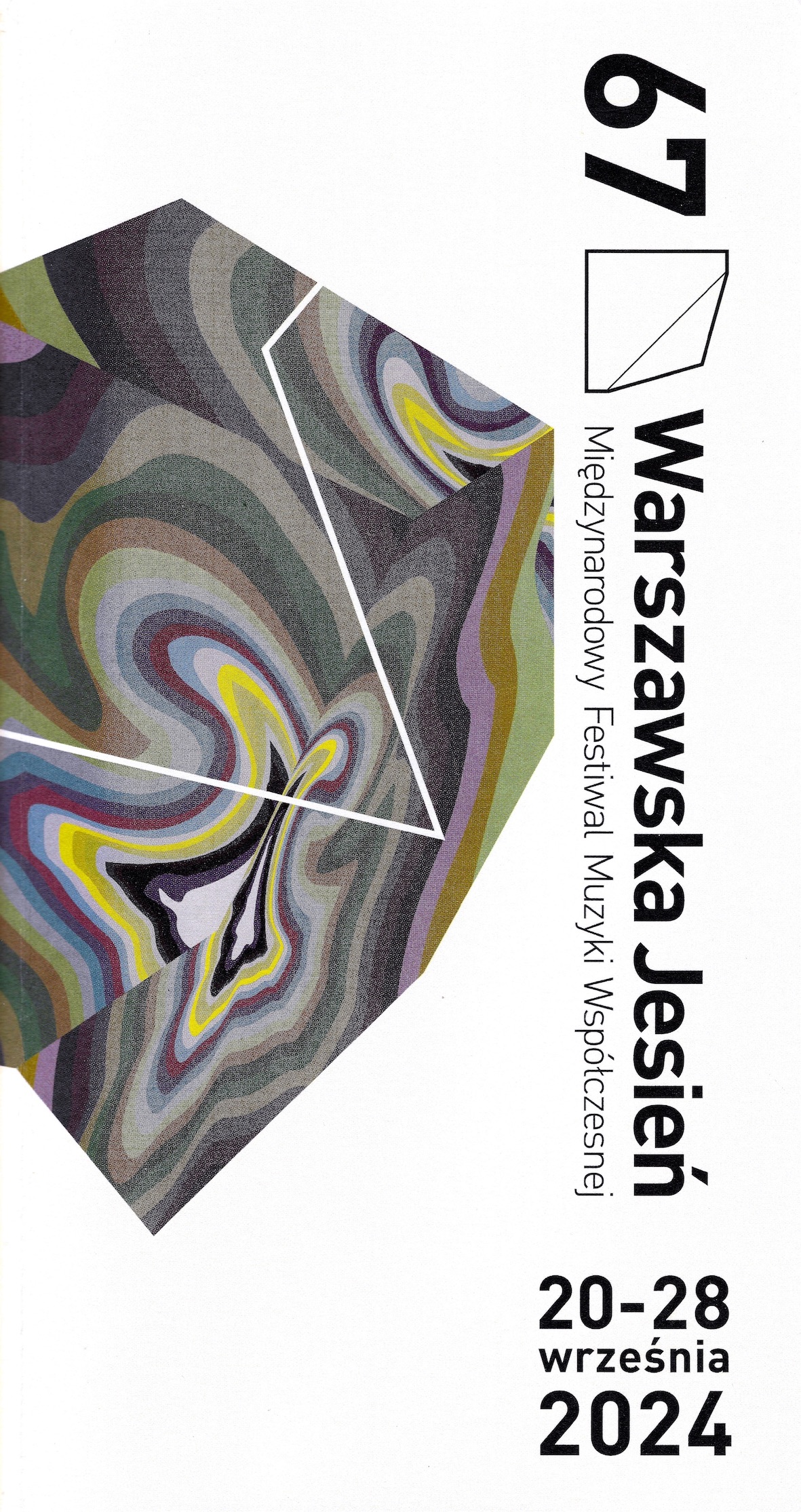 67. MFMW ,,Warszawska Jesień”, 20-28.IX.2024, projekt okładki Adam Dudek